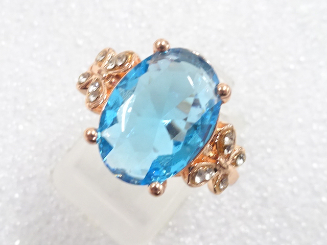 COLORED STONE FASHION RING / JP SIZE 14